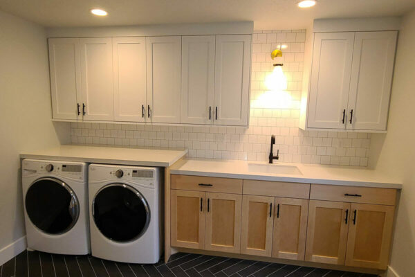 laundry room addition built by Aspire general contractors