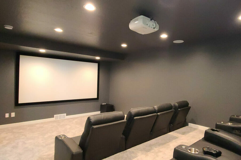 basement home movie theater