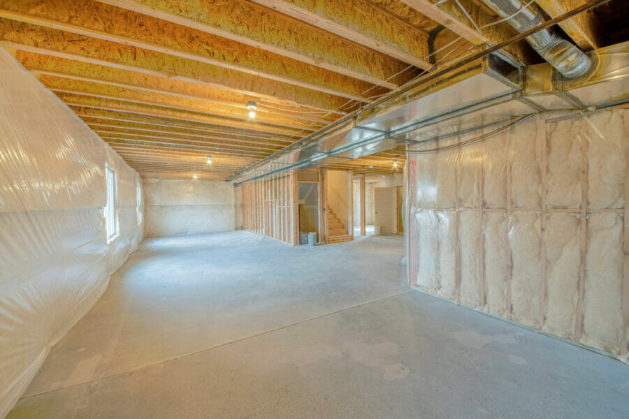home construction - basement finishing - home insulation